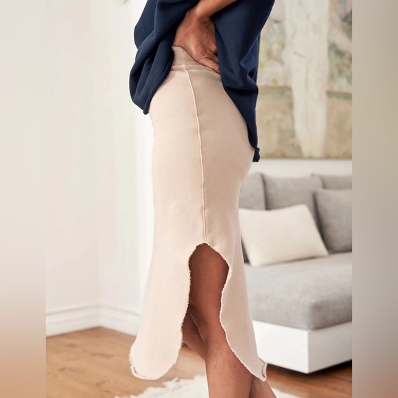 Frank & Eileen Donegal Unforgettable Skirt Triple Fleece Sand Size Small - Picture 6 of 7